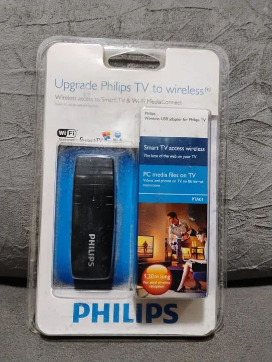 adaptador wifi para tv philips smart e pc - lacrado
