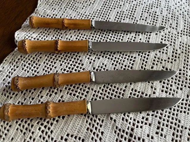 Conjunto de 4 facas japonesas antigas - Foto 2