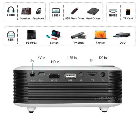 Projetor A2000 Mini com Som - Lacrado - Foto 3