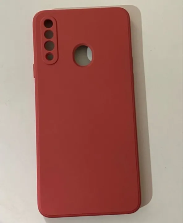 capinha case aveludada + película protetora privacidade samsung a20s
