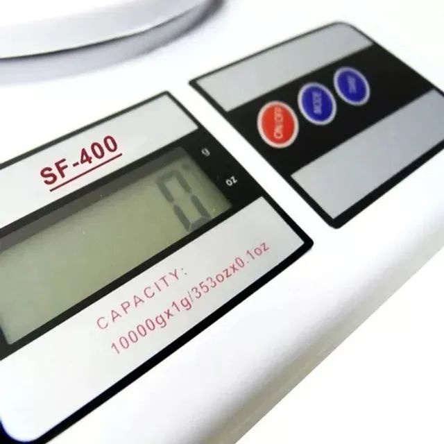 Balança Digital De Cozinha Branca Alta Precisão 10kg + Pilha - Foto 4