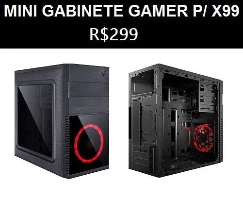 Mini ATX Gabinete Gamer (SEM fonte)