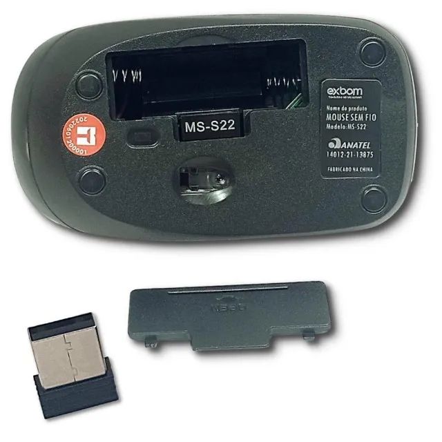 Mouse Sem Fio Exbom MS-S22 1000DPI - WZetta - Foto 4