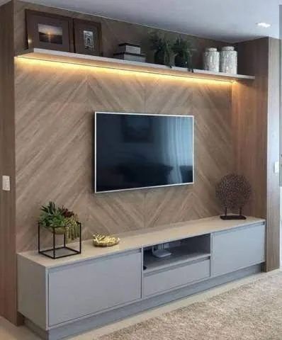Rack de TV moderno com prateleiras - Foto 2