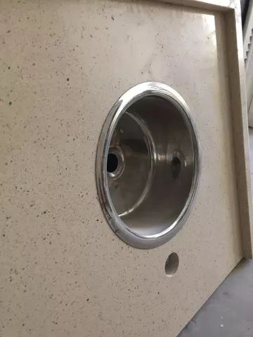 Pia pequena em Silestone Bege com Cuba  - Foto 2