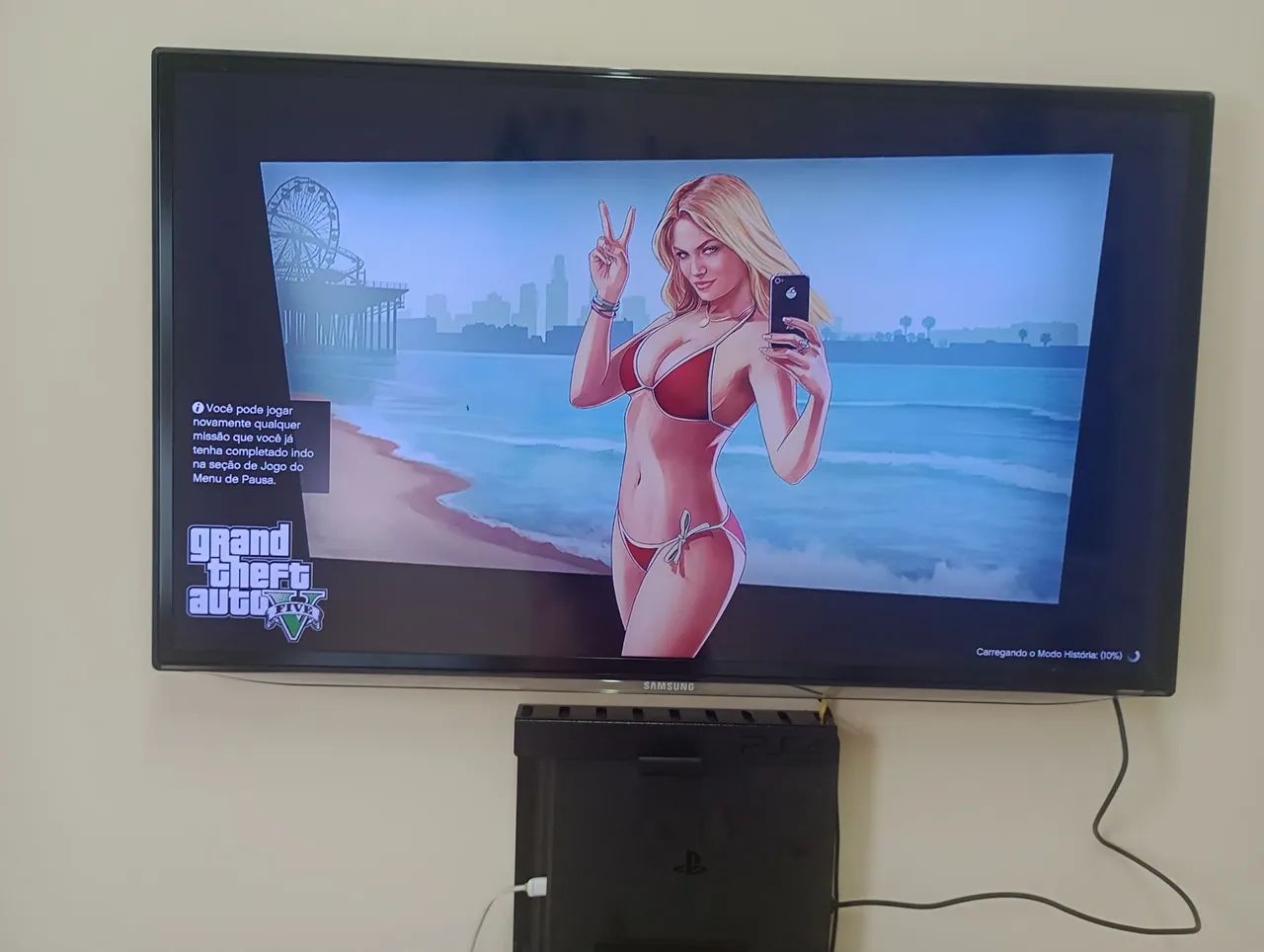 Console Play 4, completo com 2 controles 16 jogos  e caixa  - Foto 3