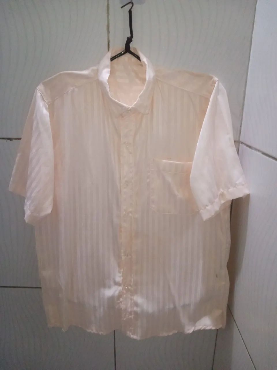 Camisa social Mangas  Curtas Listrada Masculino M - Foto 3