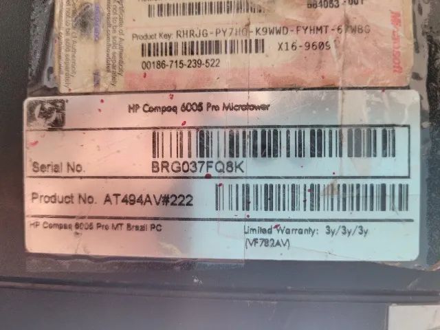 Lot with HP CPUs (sale only - read description)64310775155969121