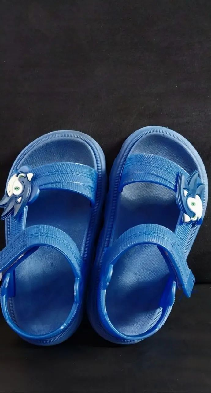 Sandálias Sonic - Azul - Bebê número 25/26 - Foto 2
