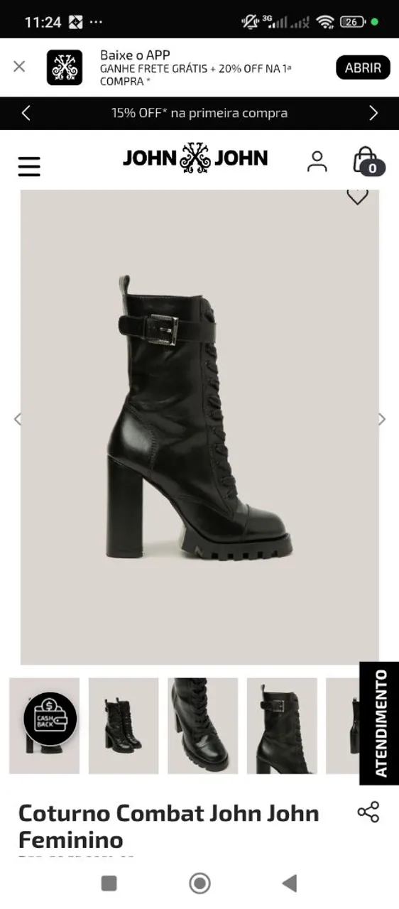 Coturno Combat John John Feminino
