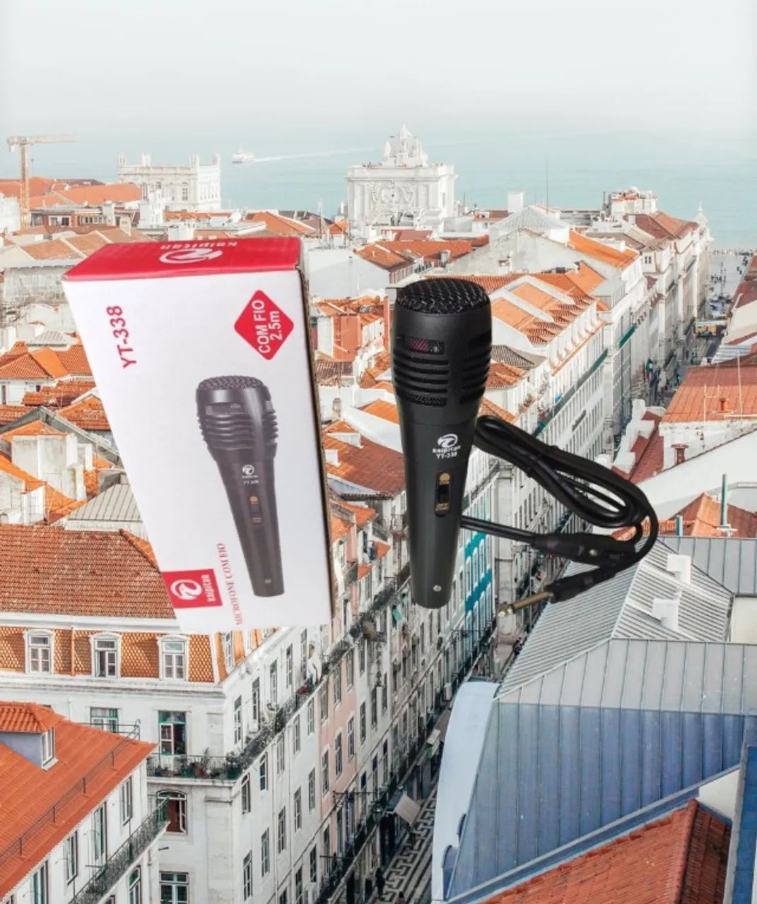 Microfone com Fio (Novo) Kaipitan YT-338