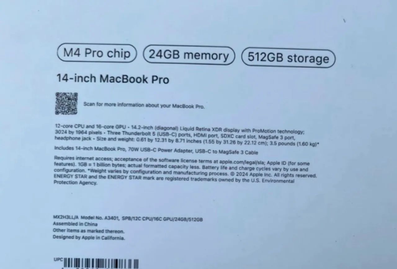 MacBook Pro M4 Pro 24Gb/ 512SSD - Foto 2