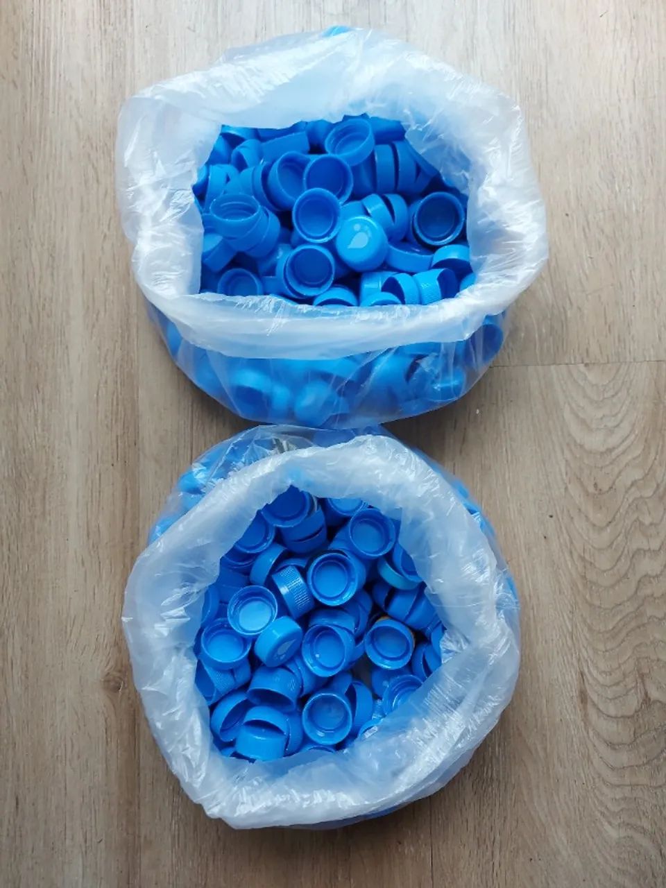 Tampinhas de Garrafa PET - Azul (Artesanato e Escolar)