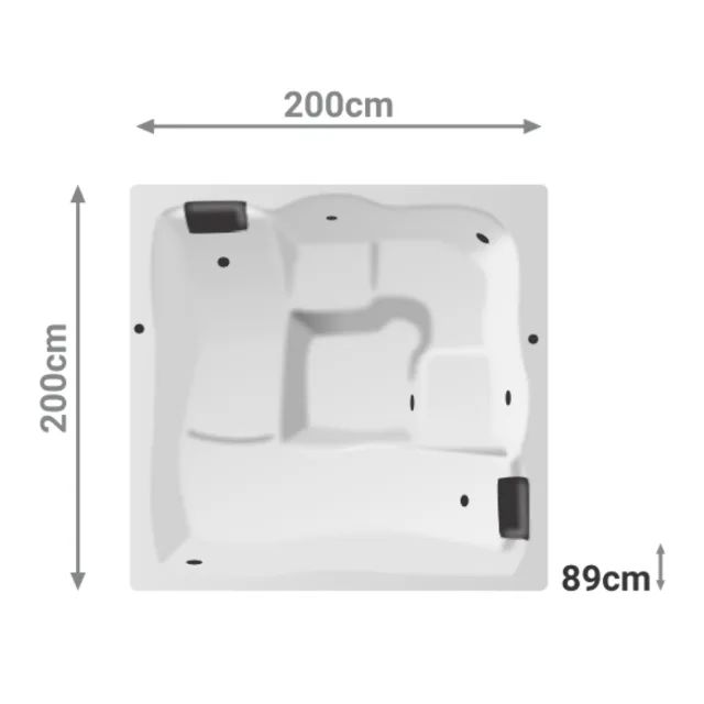Spa ofuro redondo 5 lugares com bomba e aquecedor - fábrica Anil piscinas e spas  - Foto 2