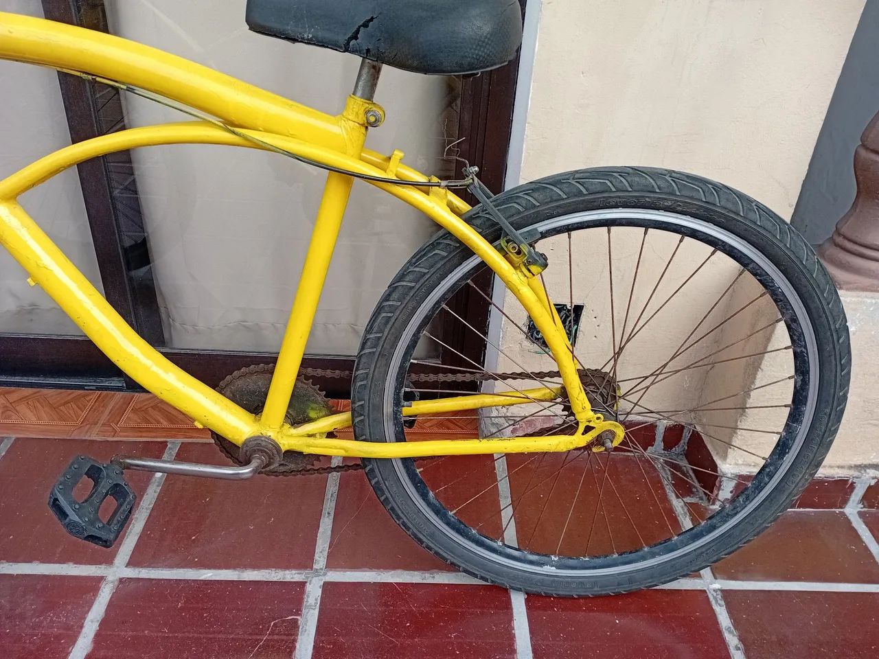 Bicicleta amarela em ótimo estado - Foto 3