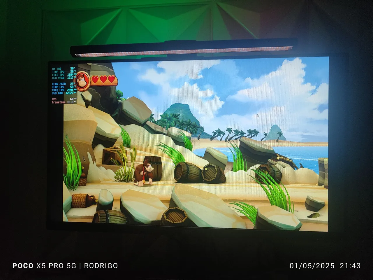Monitor para jogos 144hz 1080p fullhd