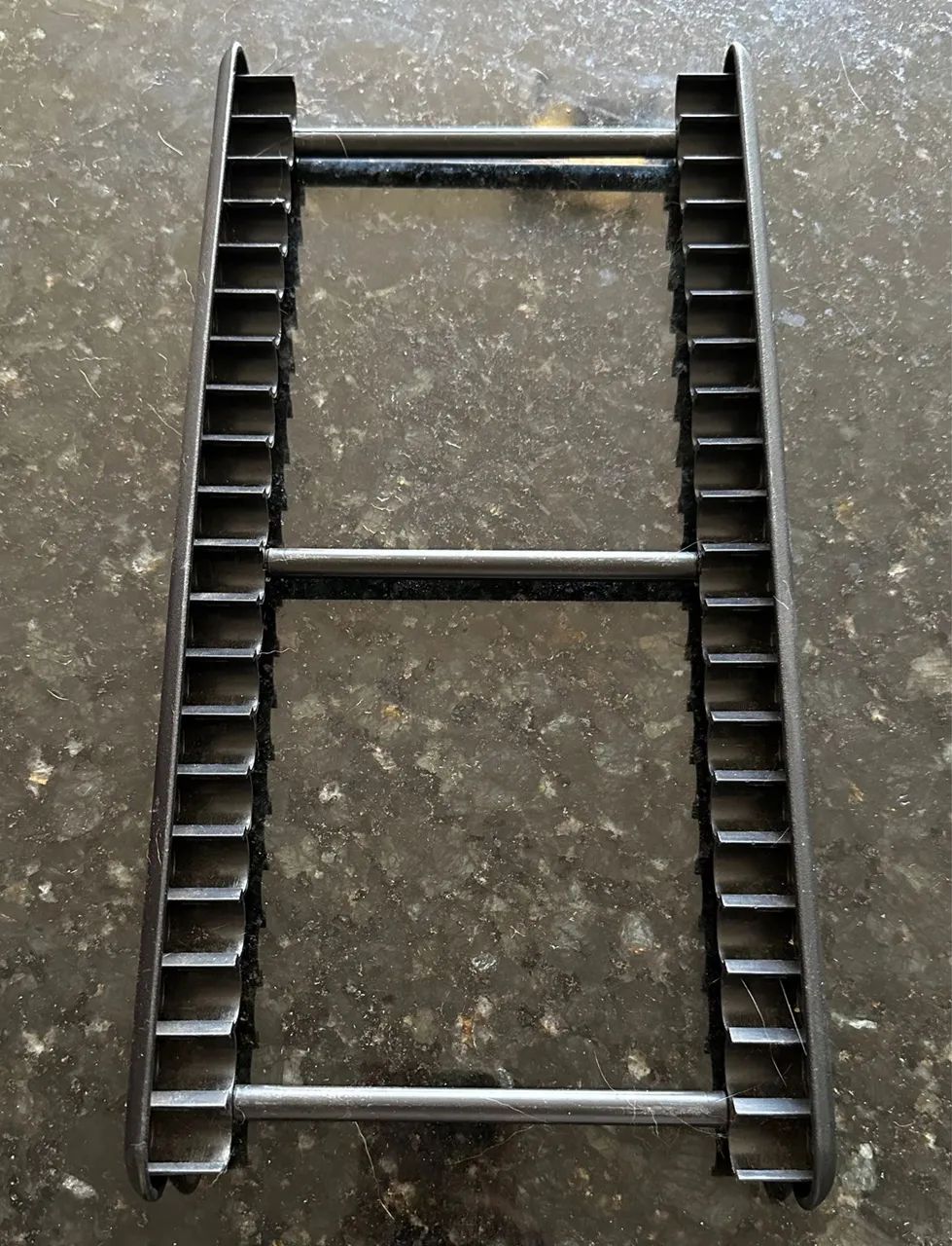Organizador/rack plástico preto para CDs
