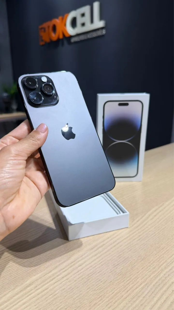 IPhone 14 Pro Max 512GB Preto Seminovo Garantia - Celulares e