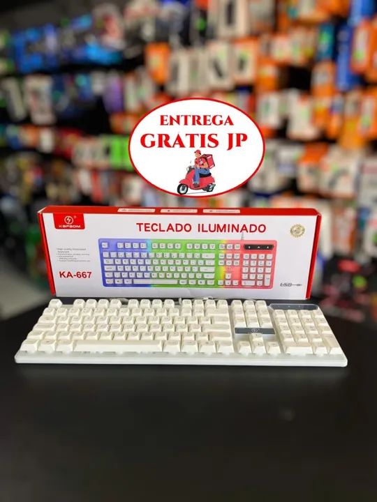TECLADO GAMER ILUMINADO KAPBOM KA-667