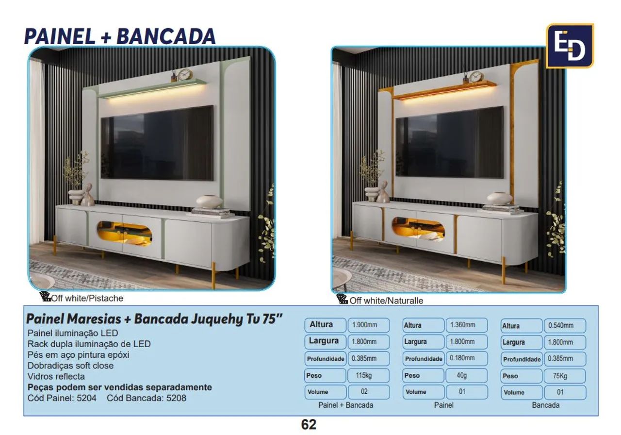 Bancada Joquehy e painel maresias 