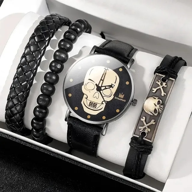 Kit 1 Relógio Shaarms + 3 Pulseiras