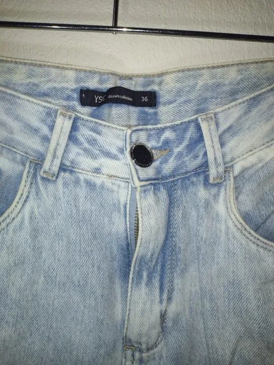Calça jeans destroyed tamanho 36 - Foto 2