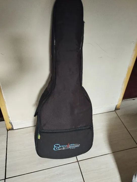 Vendo 1 violão elétrico preto marca Strindberg  - Foto 6