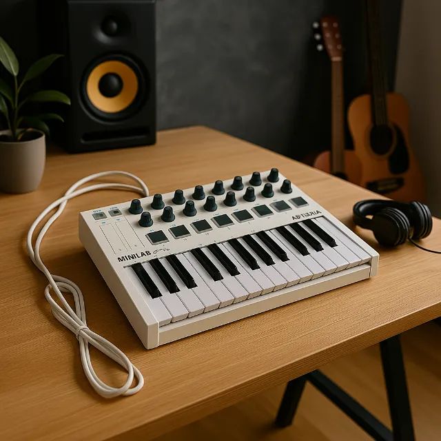 Teclado Controlador Arturia MiniLab MKII - Compacto, Poderoso e em Perfeito Estado!