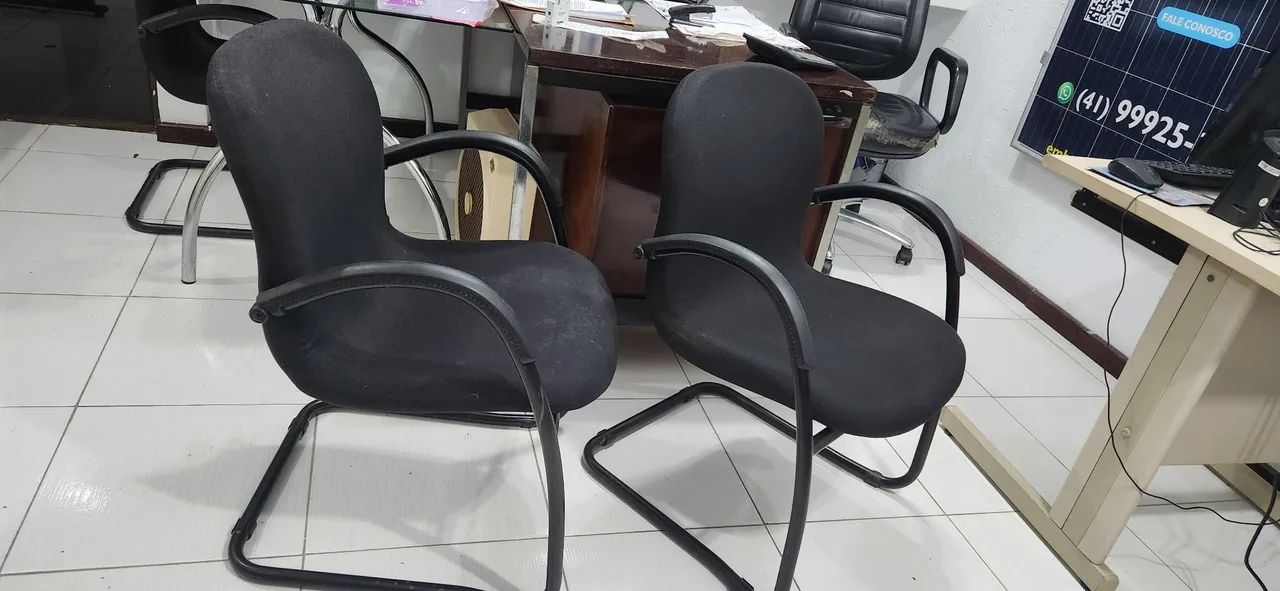Cadeiras de escritório com braços - Foto 4