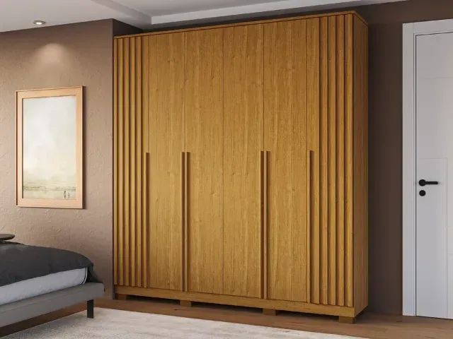 Roupeiro Jamile 6 Portas 100% MDF - Foto 3