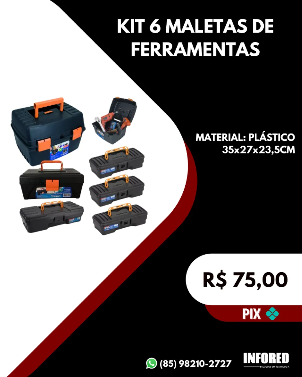 MALETA DEKO P/ PARAFUSADEIRA - Ferramentas de Construção