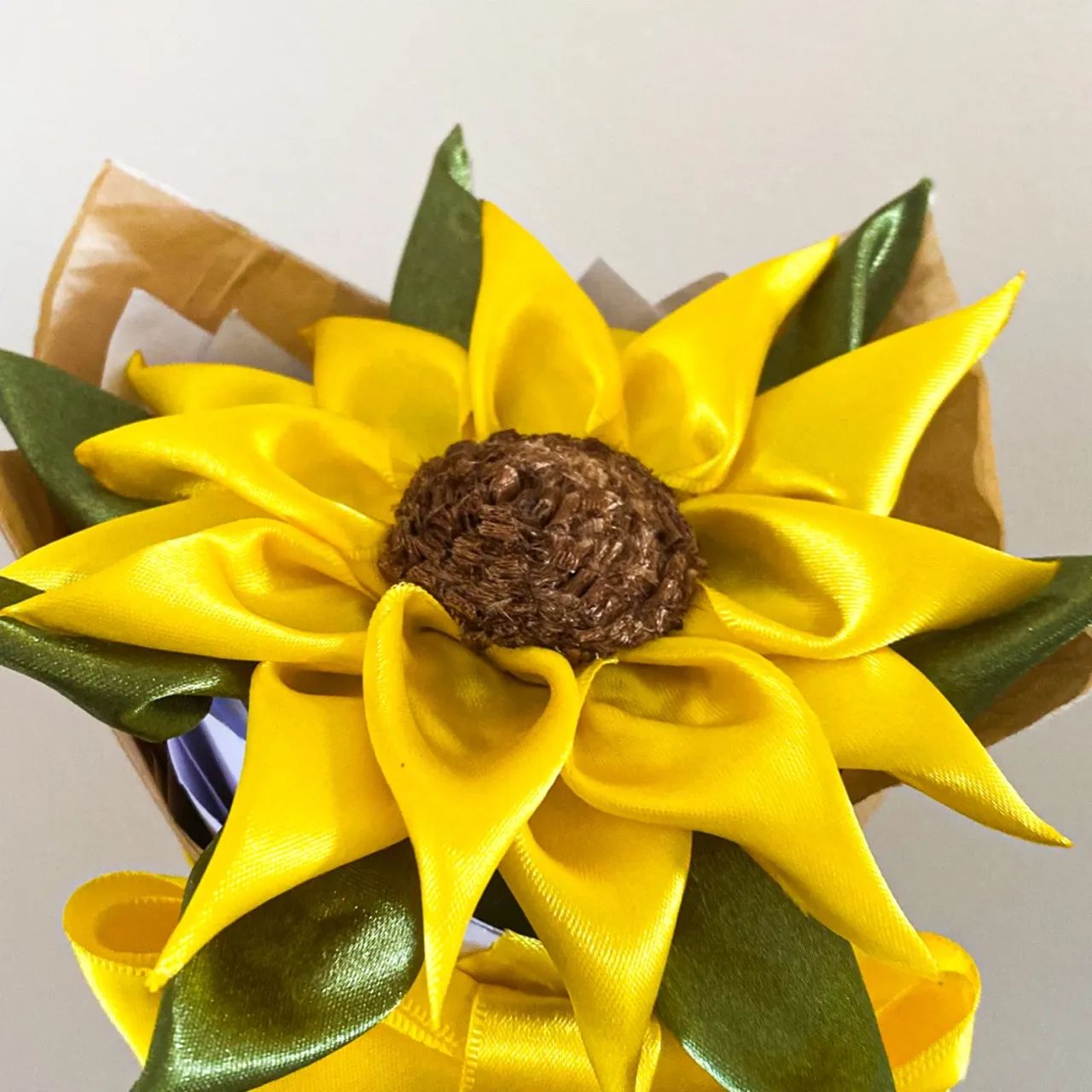 Flor de Seda Girassol para Decoração