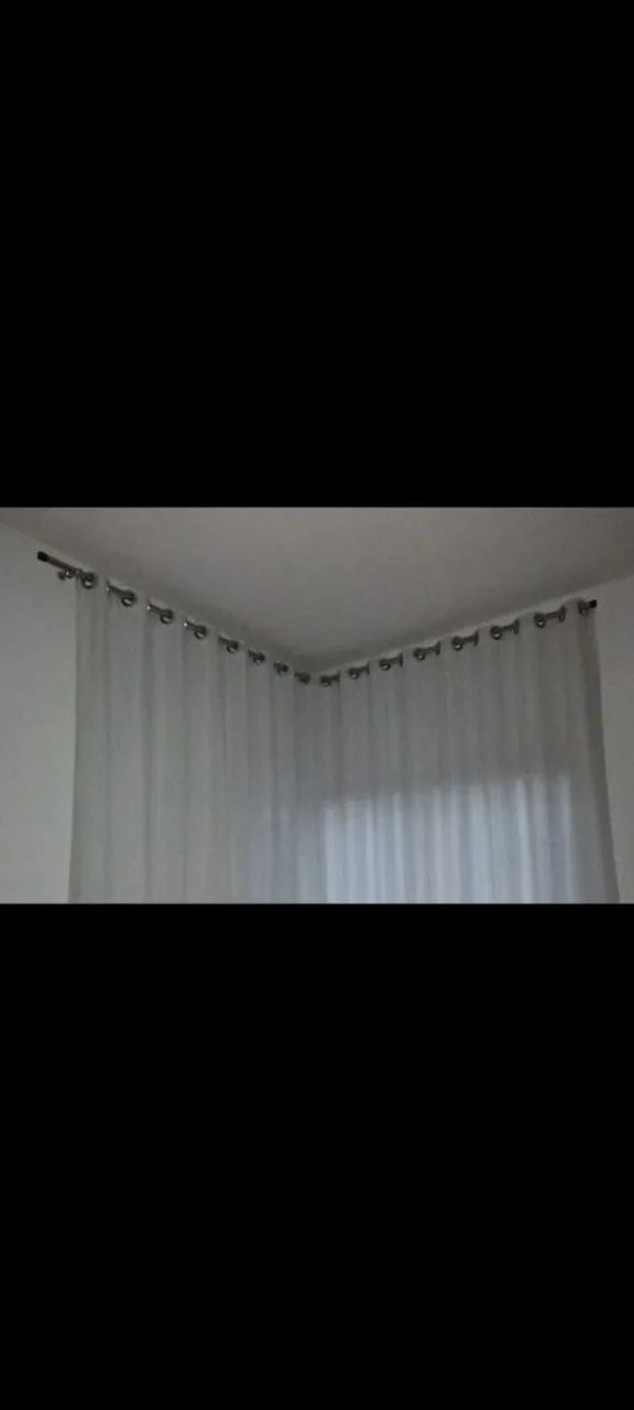 Cortinas brancas para sala 3,00m - Foto 2