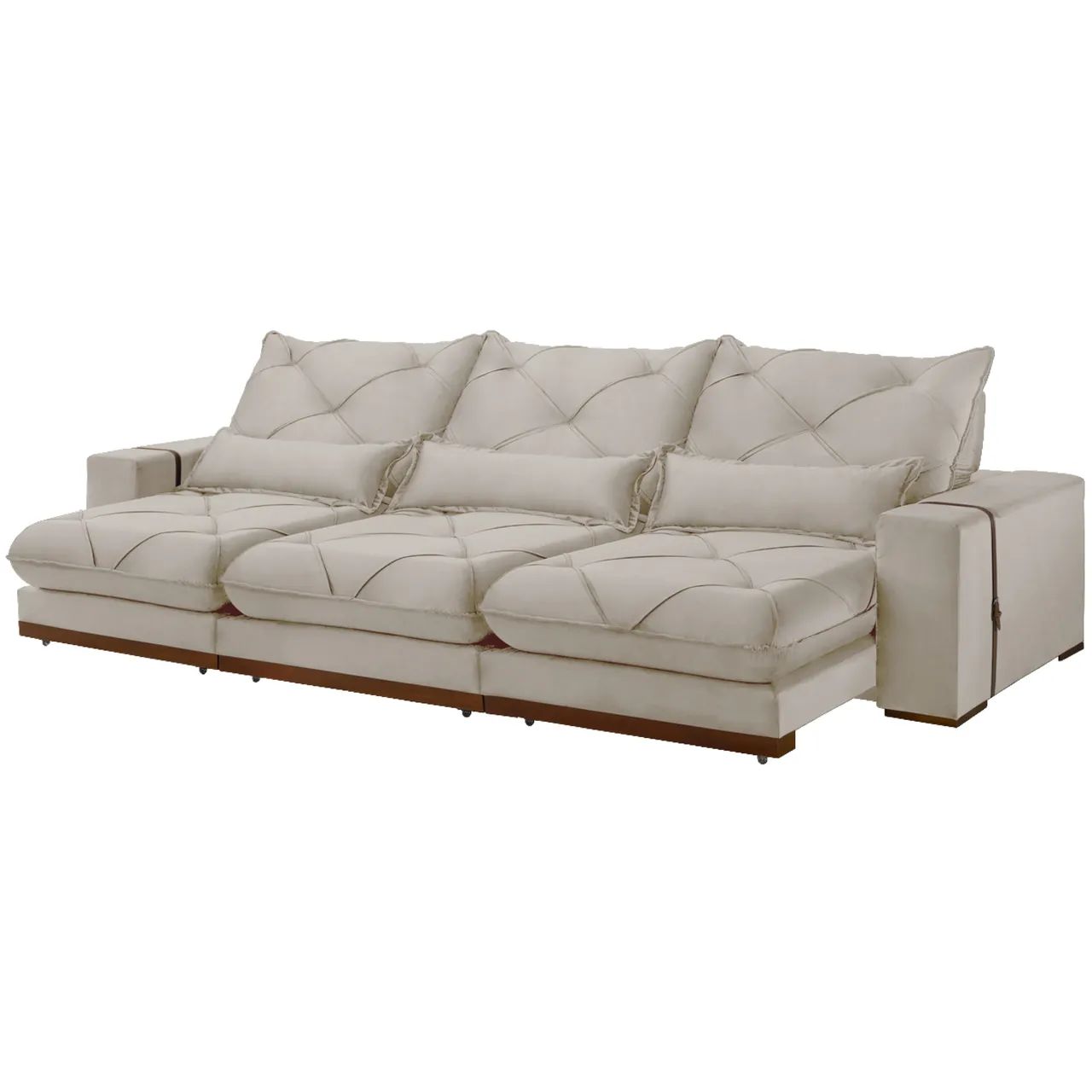 Sofá Retrátil e Reclinável Luxury 3,50m Molas Ensacadas tt98