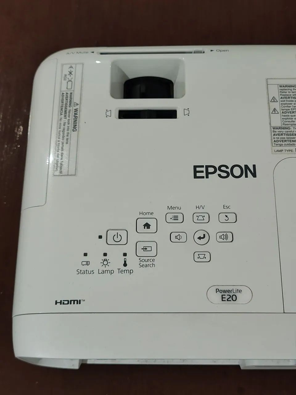 Projetor Epson Powerlite E20 Xga 3400 Lumens Cor Branco - Foto 3