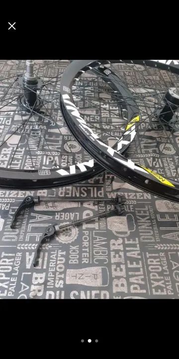 Rodas de bicicleta aro 26 (novinhas) - Foto 2