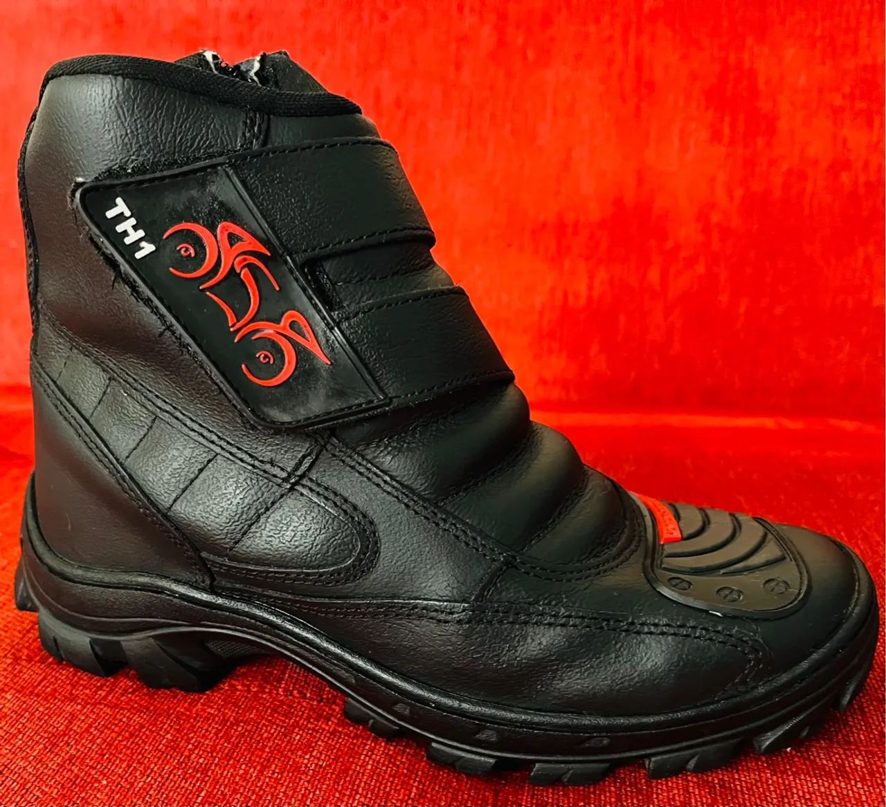 BOTA MOTOCICLISTA UNISSEX TH1, NÚMERO 37, NOVA E SEM USO - Foto 5