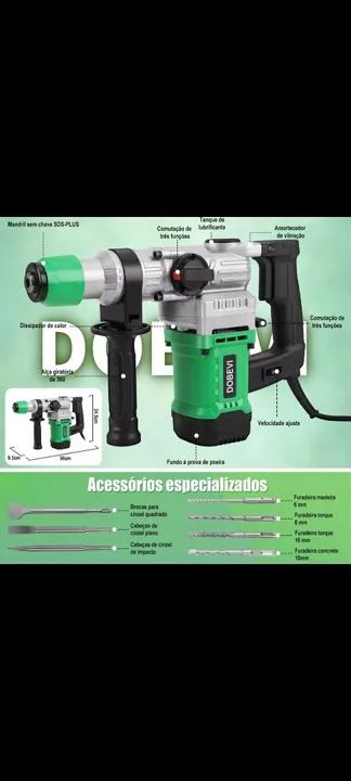 Martelo Perfurador 1000W - Novo! - Foto 2