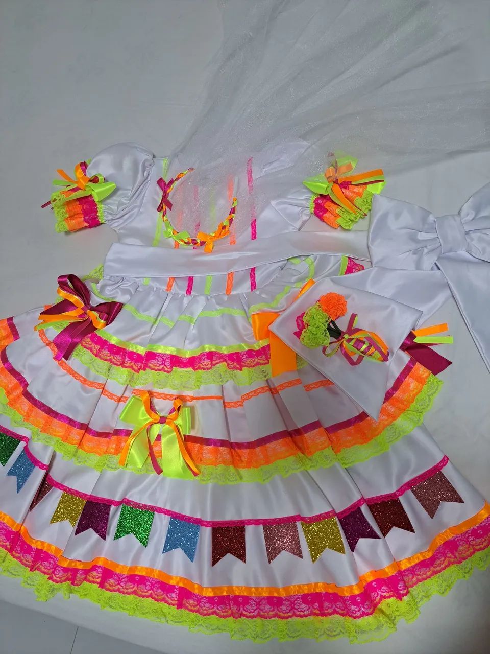 Vestido junino de noivinha