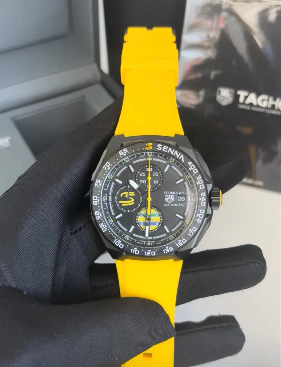 Relógio TAG Heuer Formula 1 Senna - Prem AAA+ - Cronógrafo - Caixa 43mm - Foto 4