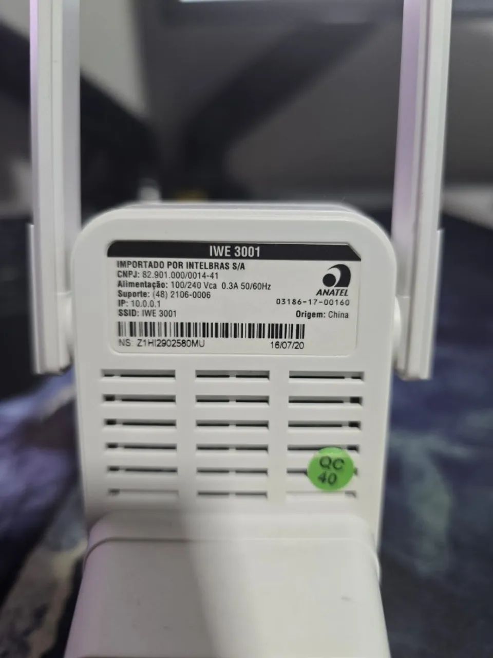 Repetidor de sinal WIFI - IWE 3001 INTELBRAS - Foto 3