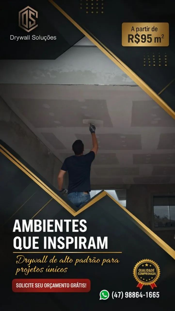 Drywall Comercial e Residencial - Soluções Completas e Reparos.