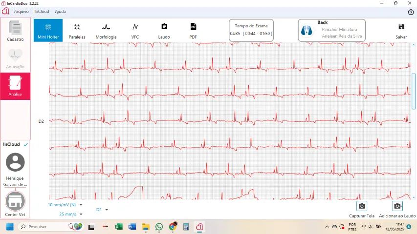 Eletrocardiograma veterinário ECG INcardioX - Foto 3