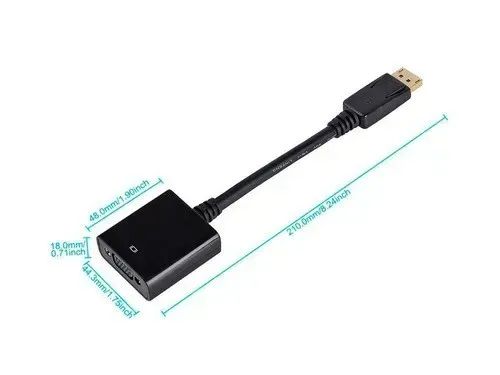 Adaptador Conversor Displayport Macho Para Hdmi Fêmea - Foto 2
