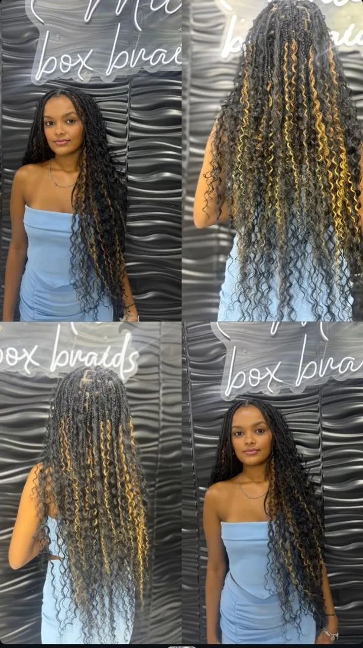 Tranças Gypsy braids longas e douradas - Foto 2