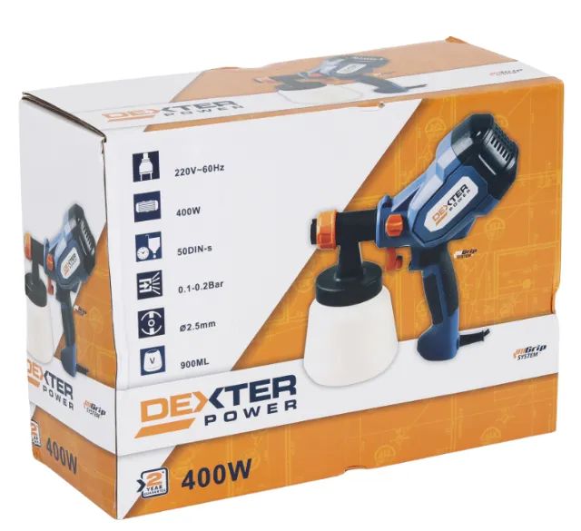Pistola de Pintura Elétrica 220V 900ml Dexter - Foto 2