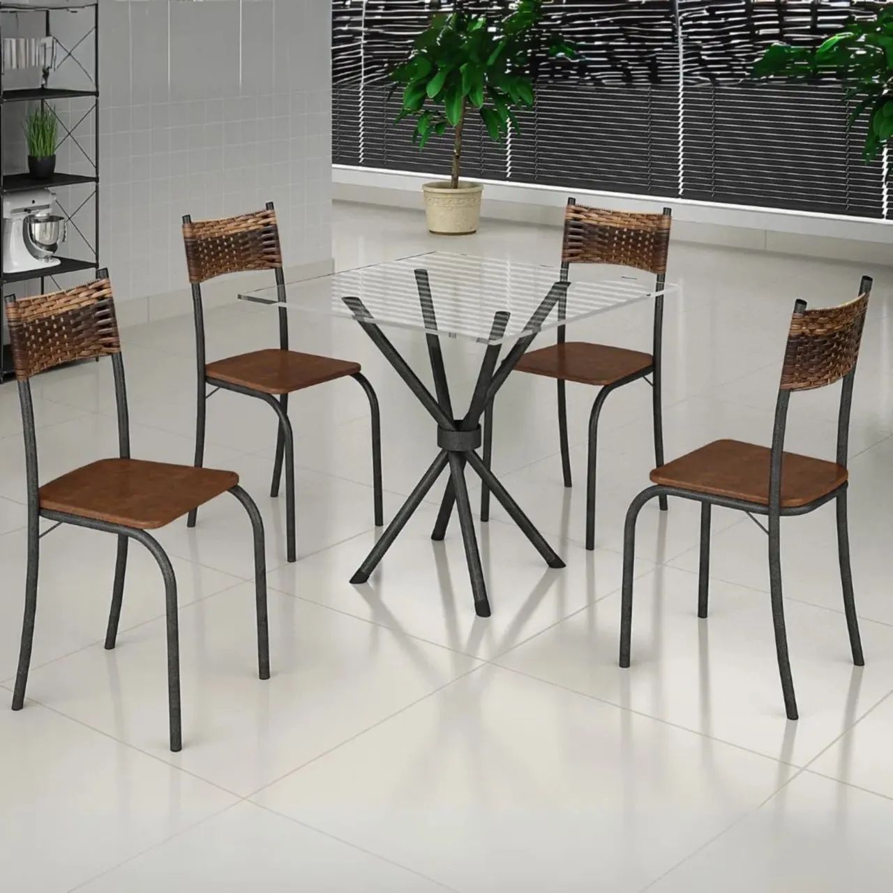 Mesa de jantar de ferro - Direto da Fábrica  - Foto 2