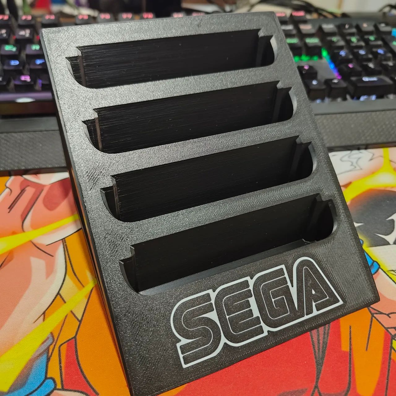 Suporte para Cartuchos de Mega Drive na cor Preta