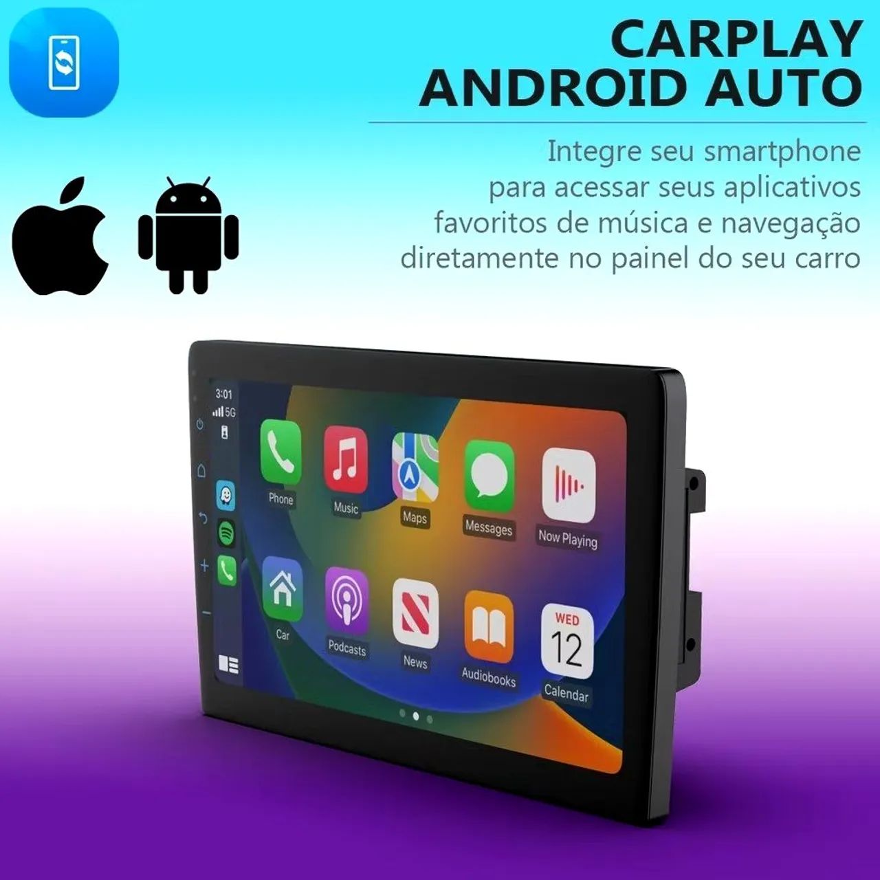 Tela de 7 polegadas para carro - Experiência multimídia incrível! - Foto 2