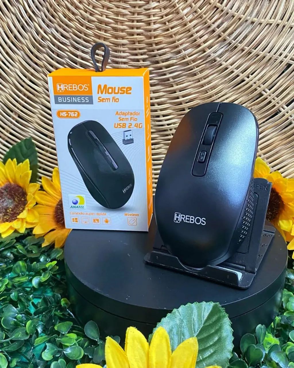 Mouse Sem Fio 2.4G Business HREBOS HS-762 - Foto 5